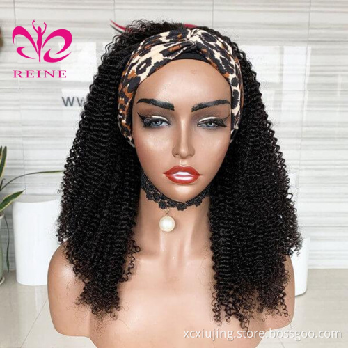 Best cuticle aligned virgin cheap remy natural virgin hair wigs,brazilian wholesale 100% human hair for black women headband wig